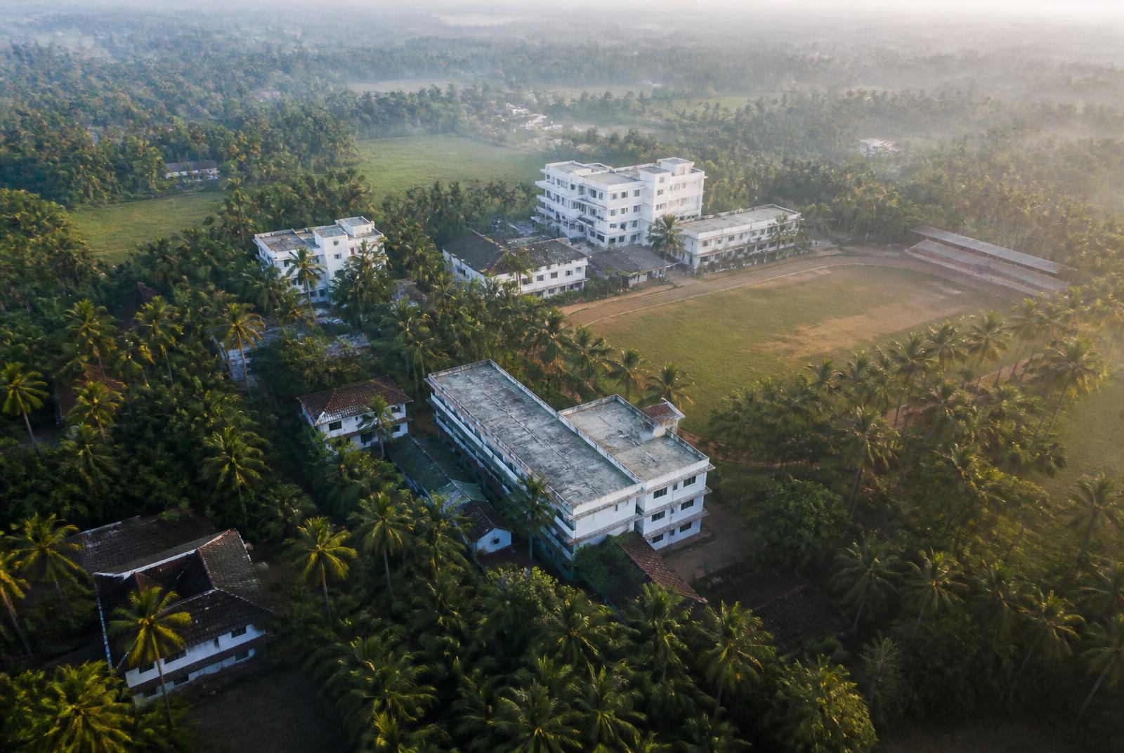 Aerial view of the Islahi campus in Irikkur